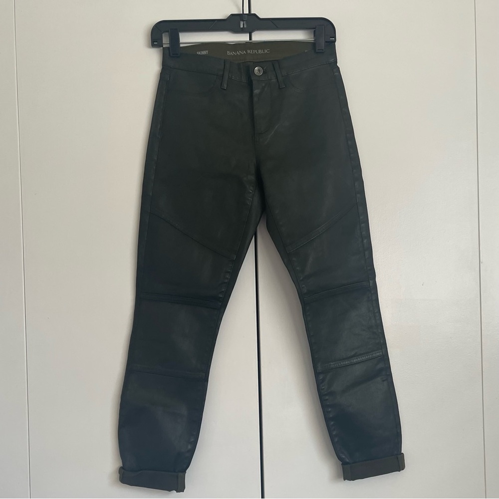 Banana Republic Faux Leather Skinny Pants - Picture 3 of 9